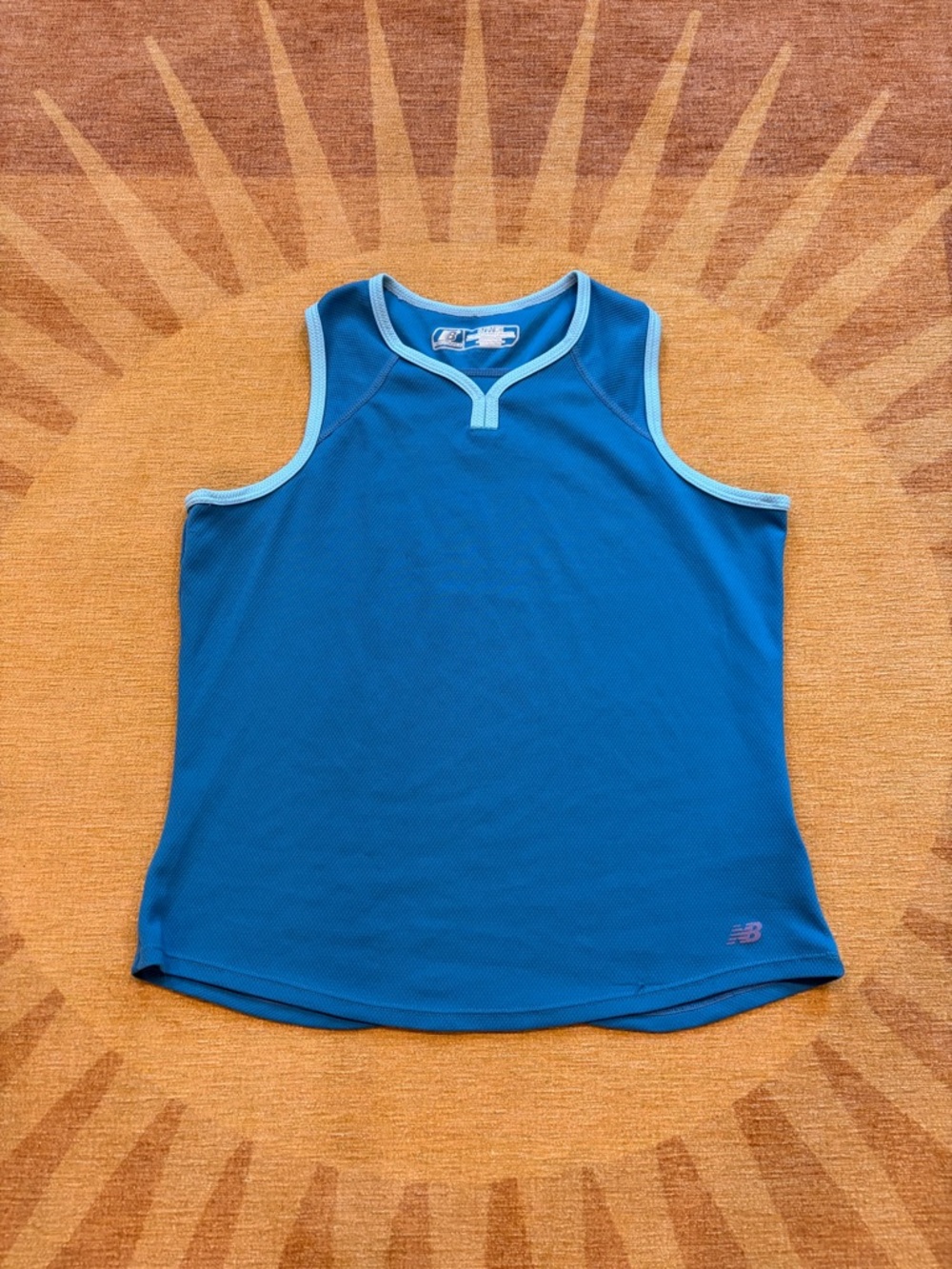 New Balance Blue Tank with Light Trim